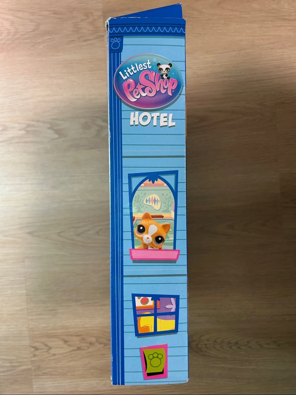Littlest Pet Shop Blue & Pink Hotel Playset EMPTY Box. LPS Hotel Empty Playset